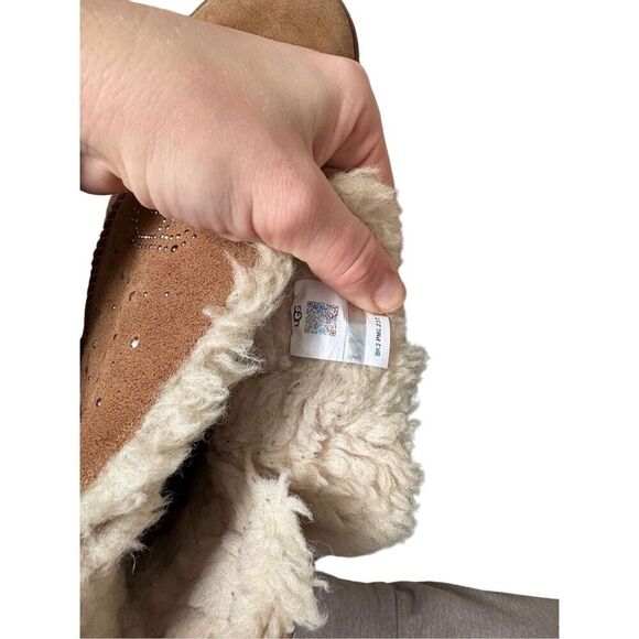 UGG Classic Gem Mini Bootie Boots Tan size 10 Suede - Picture 7 of 8